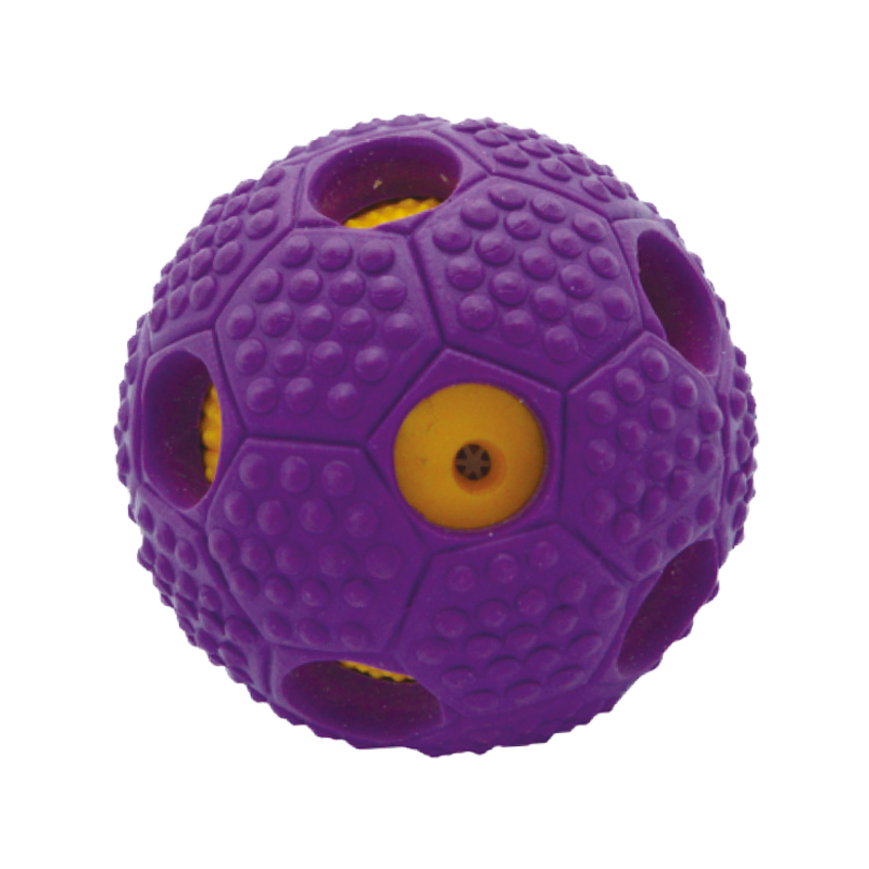 Wholesale dog toy ball touth cleaning TPR treating ball in China
