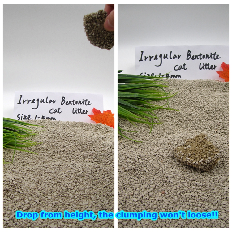 factory direct supply OEM Clumping bentonite cat litter 1-4mm