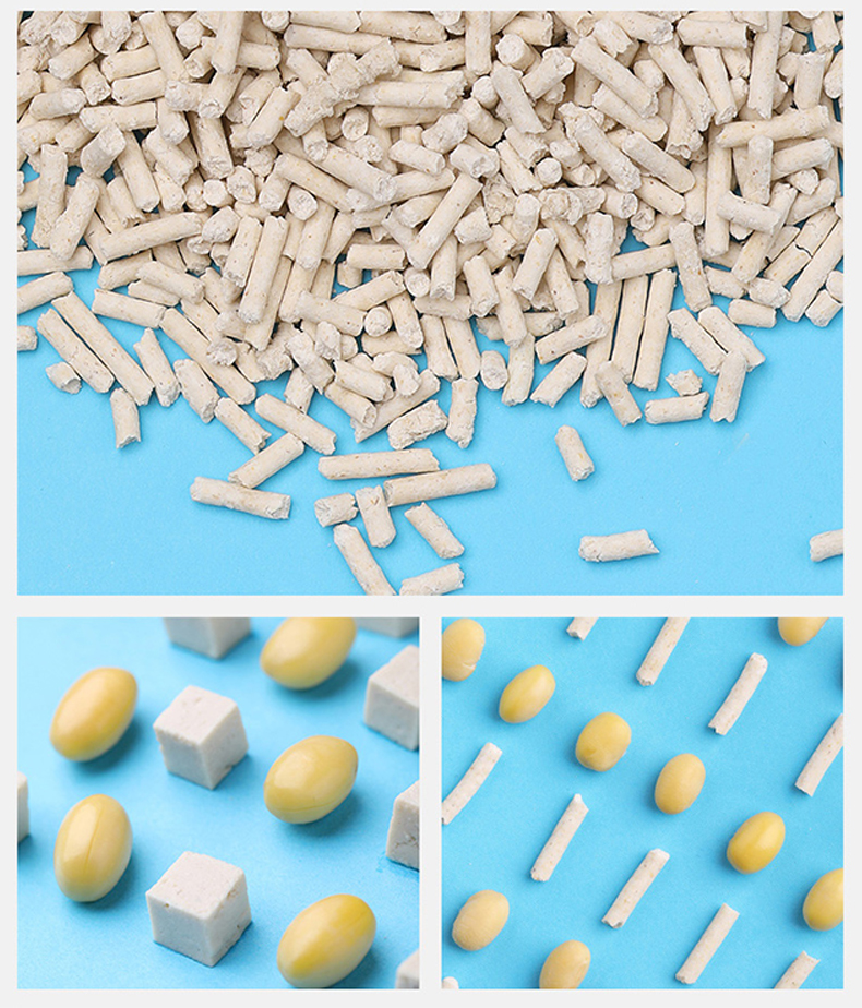 OEM Eco Friendly Flushable 2mm TOFU Cat Litter Made of Soybean
