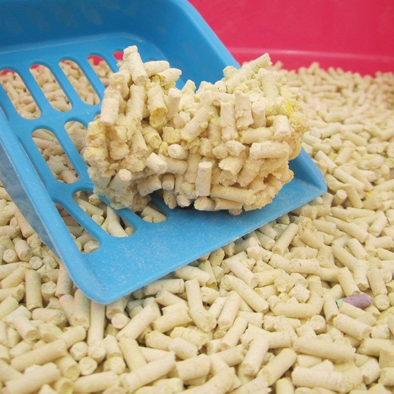 Dust free best price 2mm original tofu cat litter in China