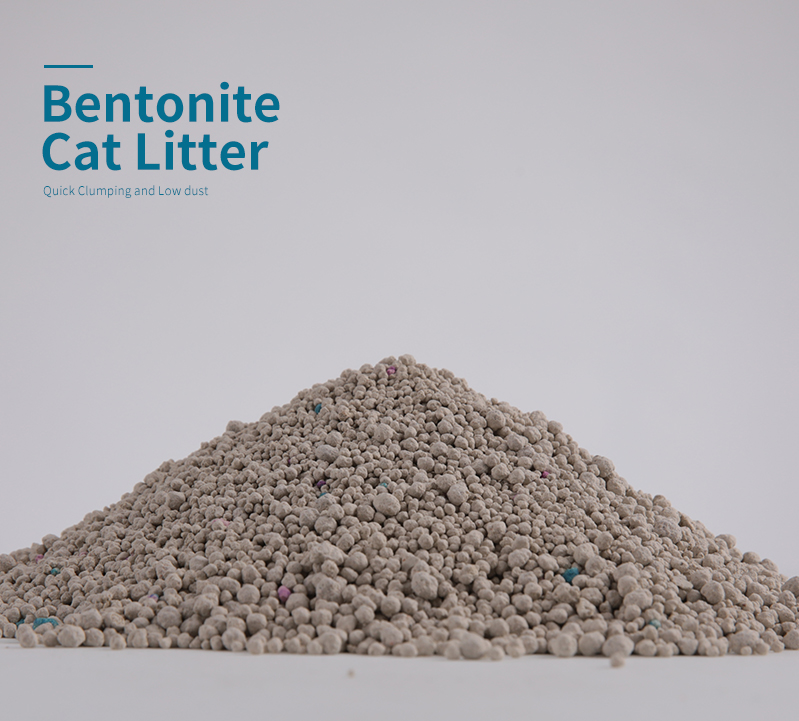 Bentonite sand factory supply quick clumping round shape cat litter