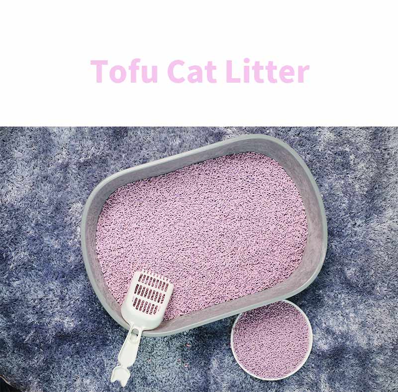  Natural plant 2.0mm strip shape clumping flushable tofu cat litter