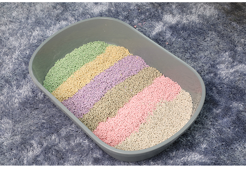 Private label Natural quickly clumping and highly absorbent tofu cat litter 